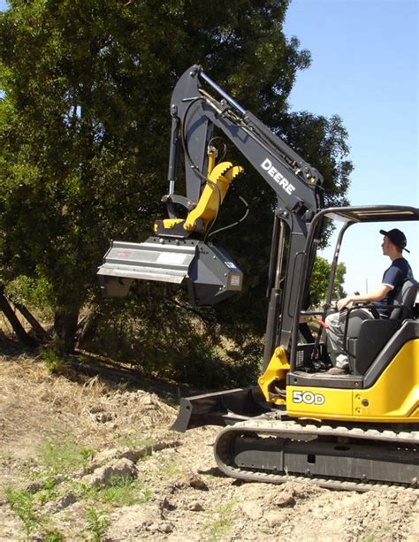 mower attachment for mini excavator